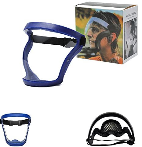 Anti-Fog Protective Full Face_Shield, Reusable Super Face Protective Cover, HD Durable Adjustable Face Visor