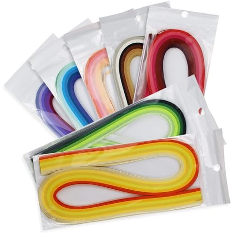 Quilling Paper for 42 Colors 840 Strips Paper Quilling Strips Set with Length 53cm Width 3mm Paper Strips Quilling Slotted Tool for Paper Crats Quilling Arts Cards
