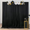 3x3 m Schwarz Vorhang für Kulissen, Party-Hintergrund für Hochzeit, Polyester Hintergrund für Geburtstag, Baby Dusche, Taufe, Brautdusche