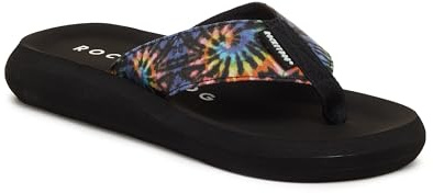 Rocket Dog Women's Spotlight Comfort Foam Flip Flop Sandal, Somerset Black, 9 UK