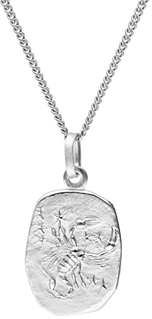 trendor Skorpion Sternzeichen Halskette Silber 925 eleganter Tierkreiszeichen Anhänger für Damen oder Herren, Halsschmuck aus Sterlingsilber 15310-11-40 40 cm