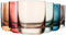 Khen Verres à whisky et à eau à l'ancienne | Ensemble de 6 | Verrerie classique vintage de 9,6 OZ, verre de couleur sourdine pour boissons, cocktails, bourbon, Manhattan, eau, cadeau (9,6 OZ)