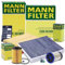 MANN-FILTER Inspektionspaket Filterset 1x Ölfilter, 1x Luftfilter, 1x Innenraumfilter (Aktivkohlefilter), 1x Kraftstofffilter, 1x Ölablassschraube mit Dichtung, 1x Ölwechselanhänger,