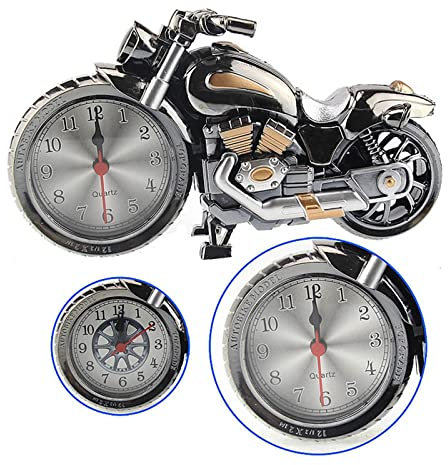 Moto Moto Motif Réveil Horloge De Bureau Creative Bureau Horloge De Table Horloges Numériques Décoration Toddler Sommeil Formation Horloge avec Night Lig