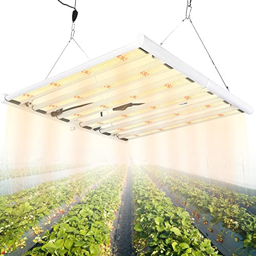 LED Grow Light Bars Full Spectrum Phyto Lamp High PPFD Dimmable UV IR Daisy Chain Commercial Grow Lights for Indoor Plants Hydroponics Growing Greenhouse Seed Veg Blooming,2000W (3000W)
