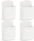 HAUYEST 4 Pcs Remote Control Holder Wall Mount, TV Controller Holder, Self Adhesive Remote Holder, Wall Pen Holder Storage Accessories for Home Office School (White)