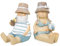 Logbuch-Verlag Urlauber Paar Figuren Mann & Frau Strandurlaub Bad Deko maritim Sommerdeko Pärchen 8,5 cm