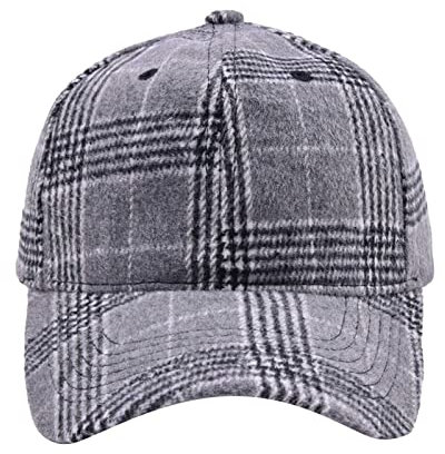 City Cap Unisex Classic Low Profile Cotton Baseball Cap Plaid Soft Unconstructed Adjustable Size Dad Hat Matrosen Mützen (B, One Size)
