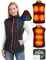 CYCYHEAT Beheizbare Weste Damen mit Powerbank 12000mAh 7,4V - Leichte Heizweste Jacke, Mantel mit Akku, Beheizte Kleidung, 4-in-1-Smart-Controller Geeignet Zum Radfahren, Outdoor-Arbeit