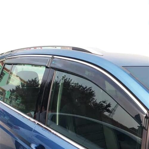 GLILAR Windabweiser Kompatibel Mit VW Für Touran L 2016 2017 2018 2019 2020 2021 Auto-Seitenfenster-Abweiser Visiere Windabweiser Sonnenschutz Wetterschutz