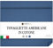 DomusLab Tovagliette Americane Cotone Lavabili Artigianali 2pz MADE IN ITALY - Tovagliette Colazione Eleganti Moderne Sotto Piatti da Tavola 35x45cm (Blu Denim)