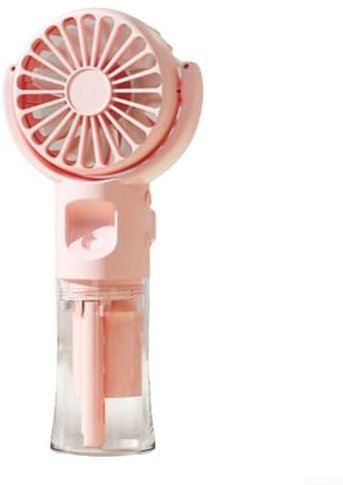 Ventilateur portable léger rechargeable par USB - Compagnon pour s'amuser en plein air et voyager - Rose