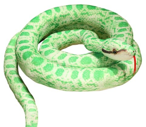 Lederschlange - Riesenschlange Plüsch 110 cm, boa Constrictor Looker Realistic | Plüschkissen, Kinder, einzigartige Plüschschlange für die Partydekoration