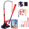 Ssguopte Tee Ball Set 3 in 1 Baseball Tee Popper Pitching Machine Adjustable Batting Retractable Bat 4 Balls Kids Gifts