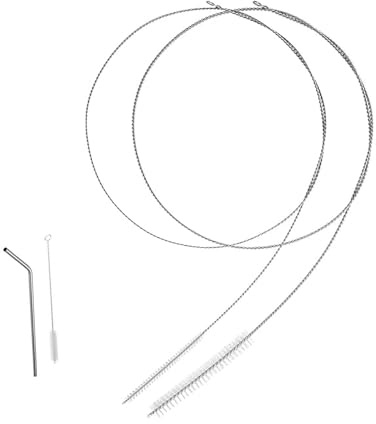 2 Stk Flexible Lang Reinigungsbürste,Schlauchbürste bürste Cleaning Extra Lange Rohrreinigungsbürste,Rohrbürste Pfeifenreiniger Abflussbürste Flaschenbürste Reinigungsbürsten für Kühlschrankablauf 1 m