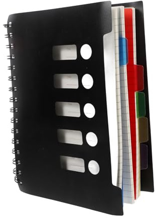 Zerodeko 150 Blatt Liniertes Spiralnotizbuch mit Trennseiten Elegantes Schreibheft für Schule Büro und Reisen College format Vielseitiger Journal Planer für Männer und Studenten