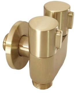 Handheld Bidet Spray Shower Brushed Gold Two Way Handheld Bidet Sprayer for Toilet Watering Can Faucet Shower Head for Self Cleaning(Valve)