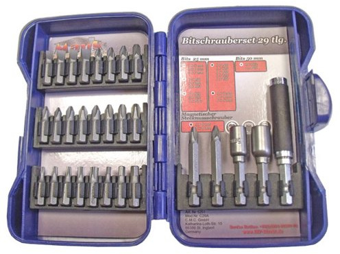 Bitschrauberset Bitset Set 29 tlg.