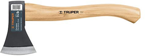 Truper Ascia Lavoro Intera Testa 565 gr con Manico in Legno da 35 cm