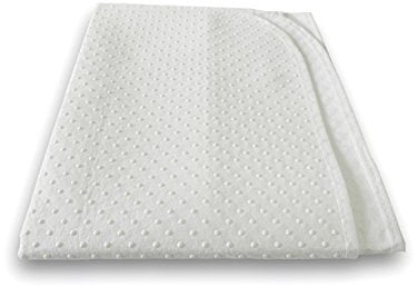 Briljant Home Matratzenschutz mit Noppen für Boxspring, Polyester, weiß, 100 X 170 X 1 cm