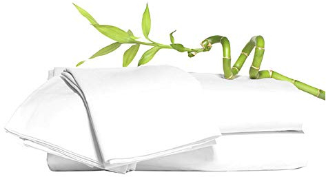 100% Bamboo Super Silky Soft Luxury 4 Piece Duvet Bed Set - Complete Bedding Set Includes Duvet Cover 2 Pillowcases and Deep Fitted Sheet by Euphoric Bedding ® (White, Super King)