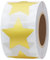 Hylabelest 3,8 cm Gold-Metallic-Folie, sterneförmig, Papieraufkleber, Verpackung, Siegeln, Basteln, Hochzeit, Gastgeschenk, Etiketten, 500 Stück pro Rolle 1 Roll
