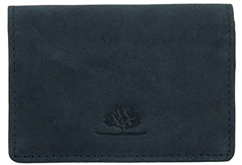 Greenburry Vintage Leder Vistenkarten Etui Kreditkartenhülle Kartenetui 1684, Navy, Einheitsgröße