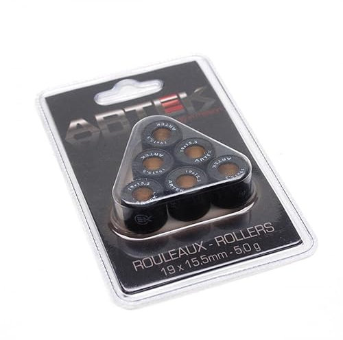 Galet rouleau de variateur Artek pour Scooter Piaggio 50 Zip 2T 2000 à 2020 19x15.5 5Grs Neuf