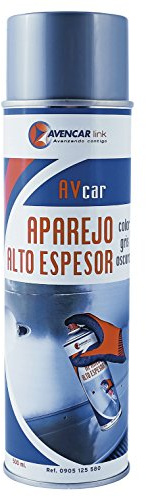 AVCAR Aparejo Alto Espesor Spray, 500 ML, Gris Oscuro