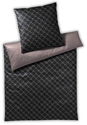 Joop! Bettwäsche Cornflower Double Shiny Black 1 Bettbezug 240 x 220 cm + 2 Kissenbezüge 80 x 80 cm
