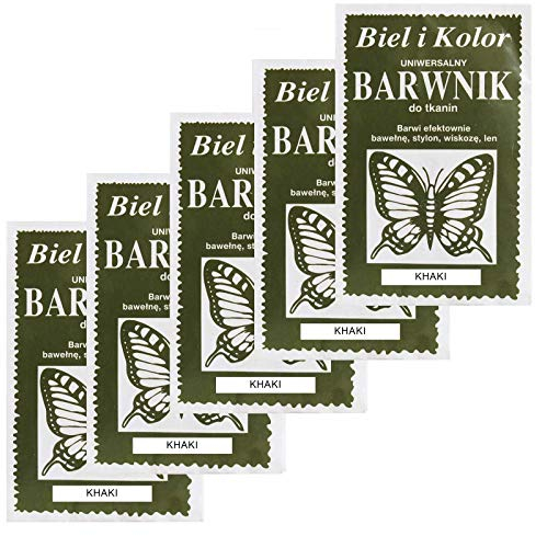 5 x 10g Batikfarbe Textilfarbe Stofffarbe färben, bitte Farbmix wählen, Farbe:khaki