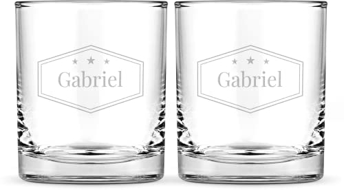 Vaso de whisky Personalizada - Vaso de whisky con Nombre Grabado: Personalizable con Texto, Diseños y Diferentes Tipos de Letras (2)