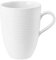 SELTMANN WEIDEN Becher mit Henkel - 0,35 L - Durchmesser: 11 cm - Höhe: 10,8 - Beat - Form: Rund mit Rillenrelief - moderner Stil - Weiß
