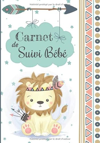 Carnet de Suivi Bébé: Journal de bord - Cahier de suivi maternel - Idéal pour bébé à partir de 4 mois et + (partie diversification alimentaire) - ... couches, bain, médicaments, notes - 144 Pages