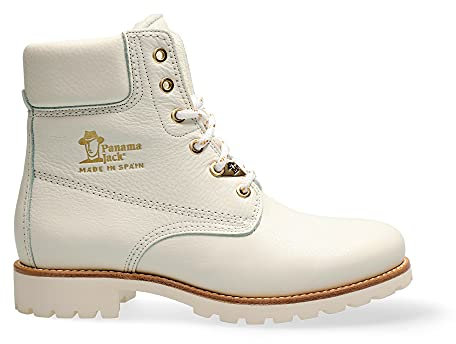 Panama Jack Damen Panama 03 Igloo Combat Boot, Blanco, 36 EU