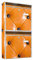 banjado® Briefkastenanlage 2 Fach 36x64x10cm mit Motiv/Briefkasten groß mit Namensschild/Postkasten A4 Einwurf inkl. Montagematerial & je 2 Schlüsseln/Briefkasten ohne Zeitungsfach