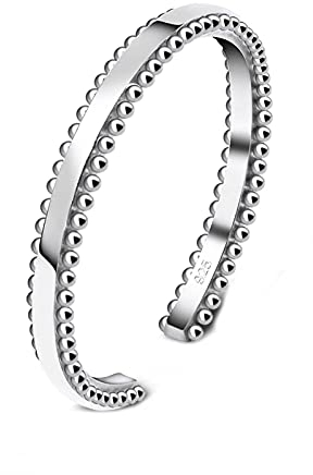 FIVE-D Ring Grosser Zehenring Zehring Damen Ring 925 Sterling Silber (Gross-1,8 cm) Breite: 0,3 cm