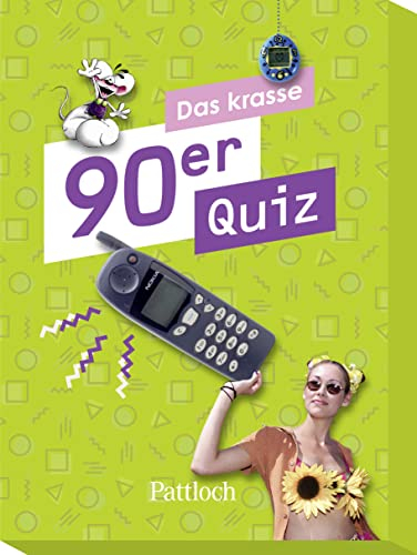 Das krasse 90er Quiz: Geschenk für eine Zeitreise in die 90er mit 100 Quizfragen | alleine oder mit Freunden Spielen