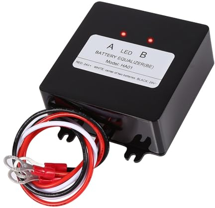 Jadeshay Batterie Balancer 24V, 2 x 12V Battery Equalizer Battery Balancer Equalizer für Blei-Säure-Batteris HA01 Ladegerät