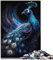 Puzzle „Kosmischer Pfau“, Präzisionsschnitt, 1000 Teile, Holzpuzzle, geeignet für Erwachsene und Kinder über 12 Jahre, tolles Geschenk für Erwachsene, Größe: 50x75 cm