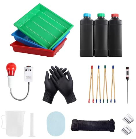 Kit d'équipement de développement pour Chambre Noire eTone 120 135 Kit de démarrage pour Plateaux de développement d'impression Photo de Film N&B