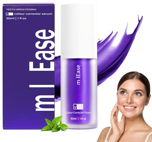 IJHYGD Purple Toothpaste His Smile Dentifricio Viola Sbiancante Pasta Sbiancante Denti His Smile Colour Corrector Toothpaste Dentifricio Sbiancante Denti Tooth Stain Removal His Smile