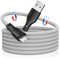 Magtame Magnetisches USB-C-Kabel, 1.5M USB-A-auf-USB-C-Kabel, USB-C-Ladekabel Schnellladekabel Kompatibel mit Samsung Galaxy S21, S20, S10, S9, S8 Plus, Note 20, 10, 9, 8, LG V50, V40, G8, G7