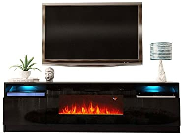 AQQWWER TV Schränke für das Wohnzimmer TV Cabinet Living Room Furniture TV Stand TV Table Electric Fireplace TV Stand for Living Room Furniture (Color : 02)