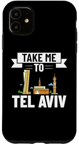 Hülle für iPhone 11 Tel Aviv Israel Stadt Skyline Reise