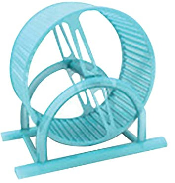 XJKLBYQ 1pc Hamster Rad Haustier Komfort Laufband Laufräder Ruhige Hamster -Übungsrad Stille Spinner groß und leicht an Drahtkäfig für kleine Tiere (blau), ruhiges Hamsterrad