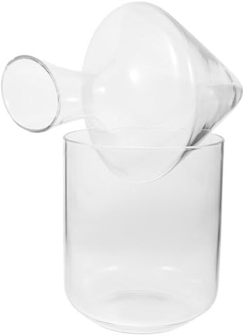 COLLBATH Decantador De Vino De Oblicuo Con Cubo De Hielo Transparente y Dispensador Para Mejorar Sabor y Ambiente Hogar