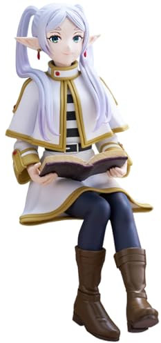 YLEAFUN Frieren Figur Statue Anime Nudelstopper Figuren Sitzende Pose Frieren Actionfigur 15cm Charakter Modell Sammlerstücke Desktop Dekoration