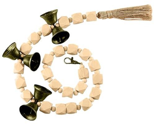 mivceklw Dog Go Outside Bell, Adjustable Cotton Rope Doorbell, Durable Training Aid, Easy to Hear Jingle, Hands, for Puppy Potty Training, Traveling, Walking, 31.5 x 0.79 x 0.79 inch