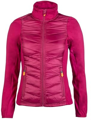 HKM Unisex Prag Style Nylon Jacke, Cranberry, XS